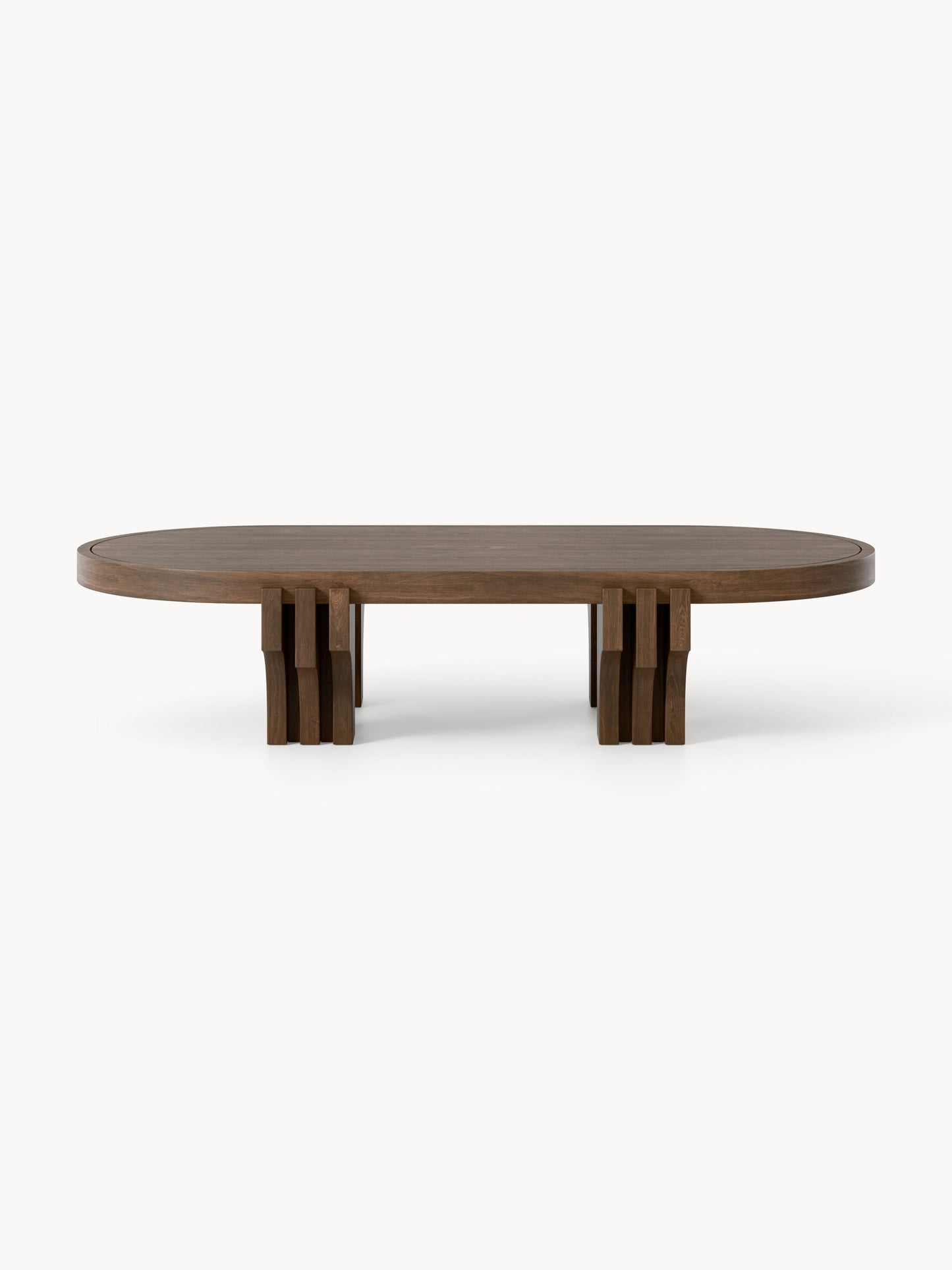 Ovaler Holz-Couchtisch Nolan