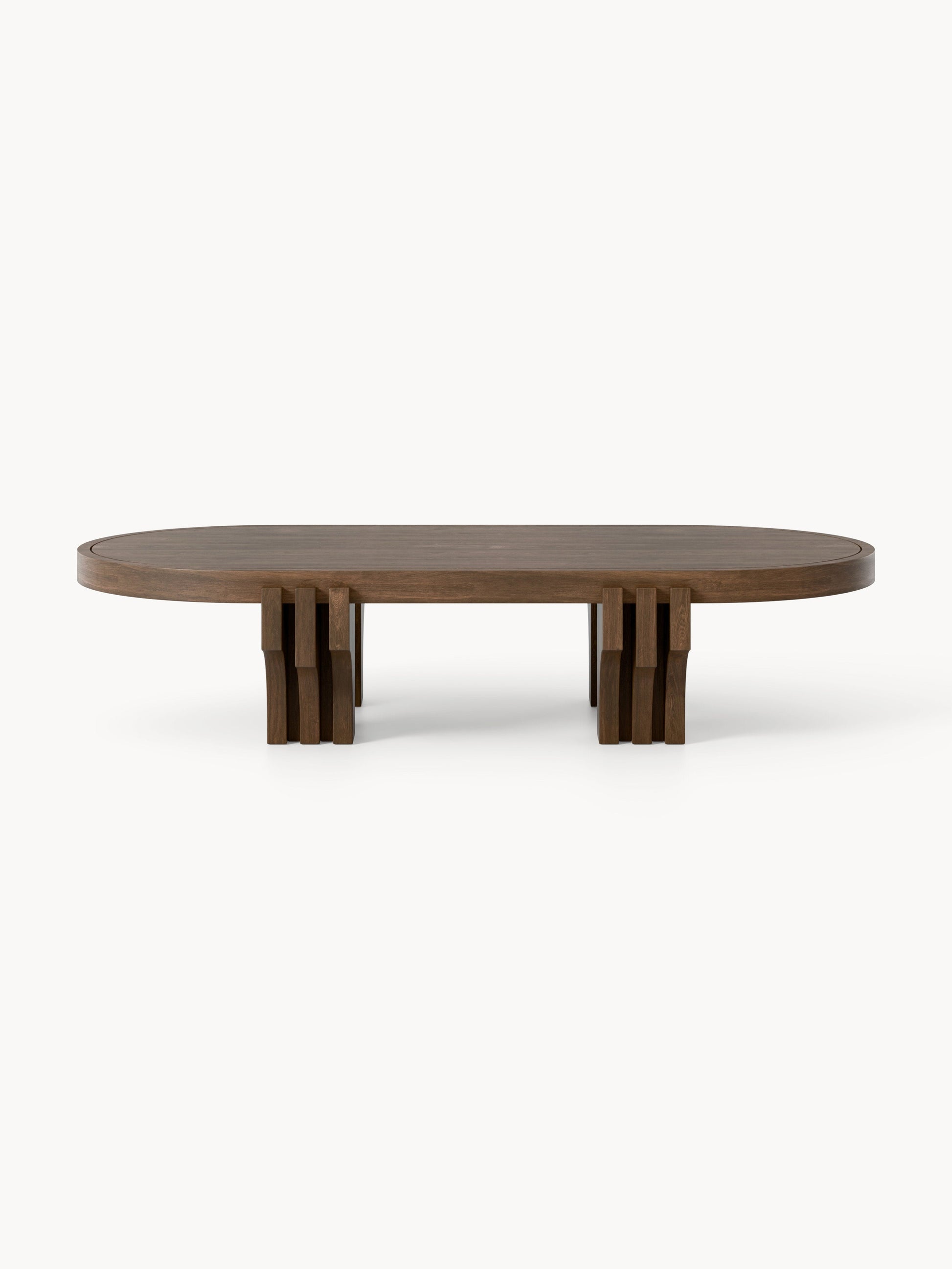 Ovaler Holz-Couchtisch Nolan