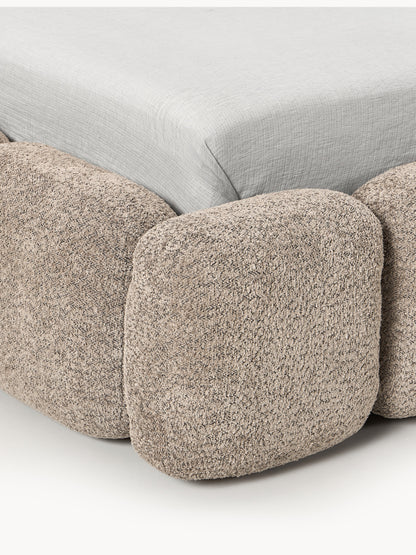 Einzelbett Tayla aus Teddy-Bouclé