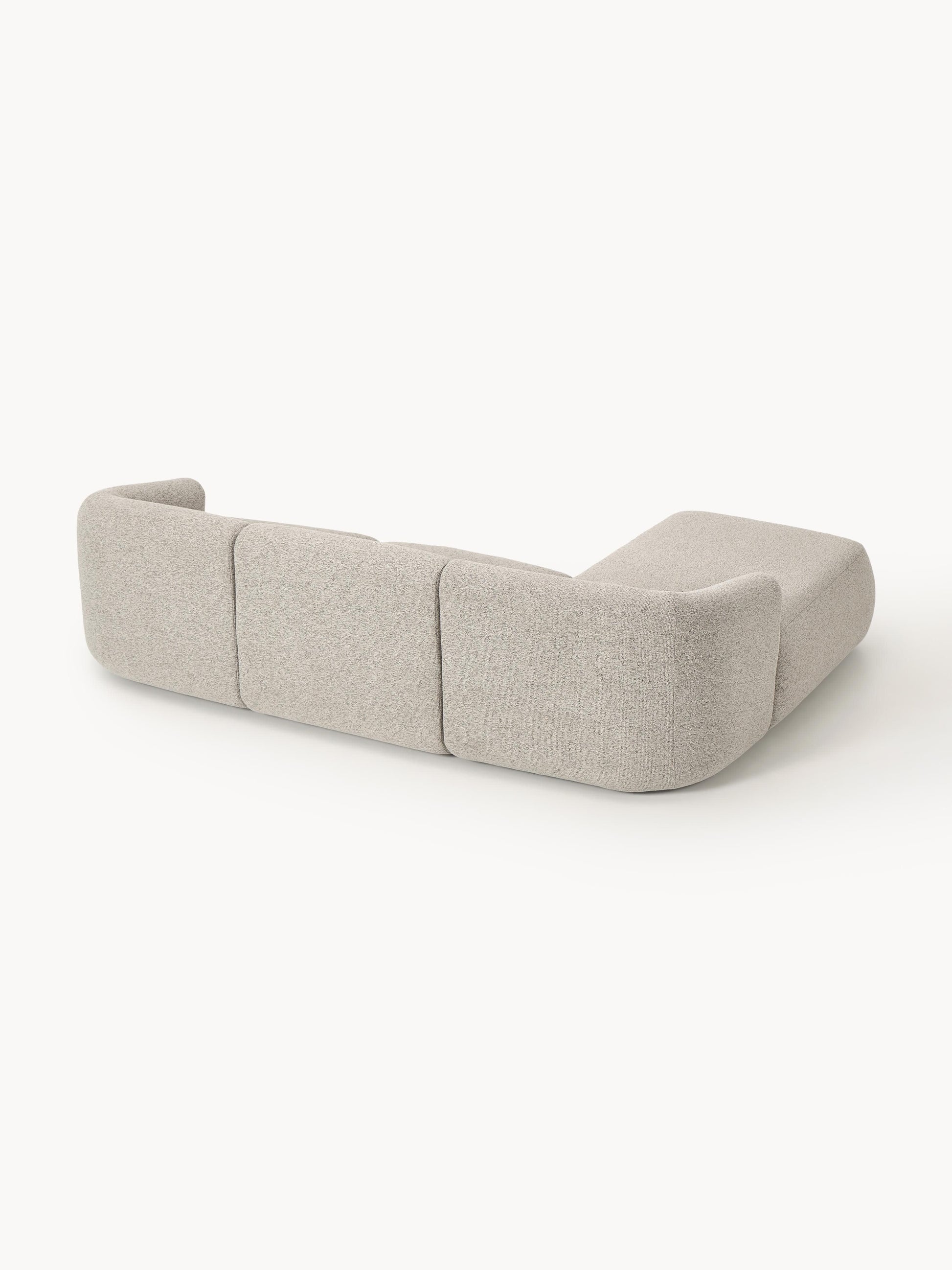 Modulares Bouclé-Ecksofa Sofia (3-Sitzer)