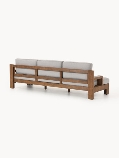 Garten-Loungesofa Joshua (3-Sitzer) aus Akazienholz