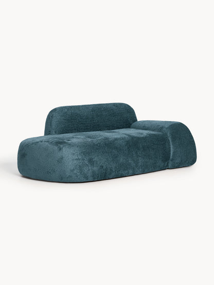 Teddy-Bouclé-Sofa Wolke (2-Sitzer) mit Chaiselongue