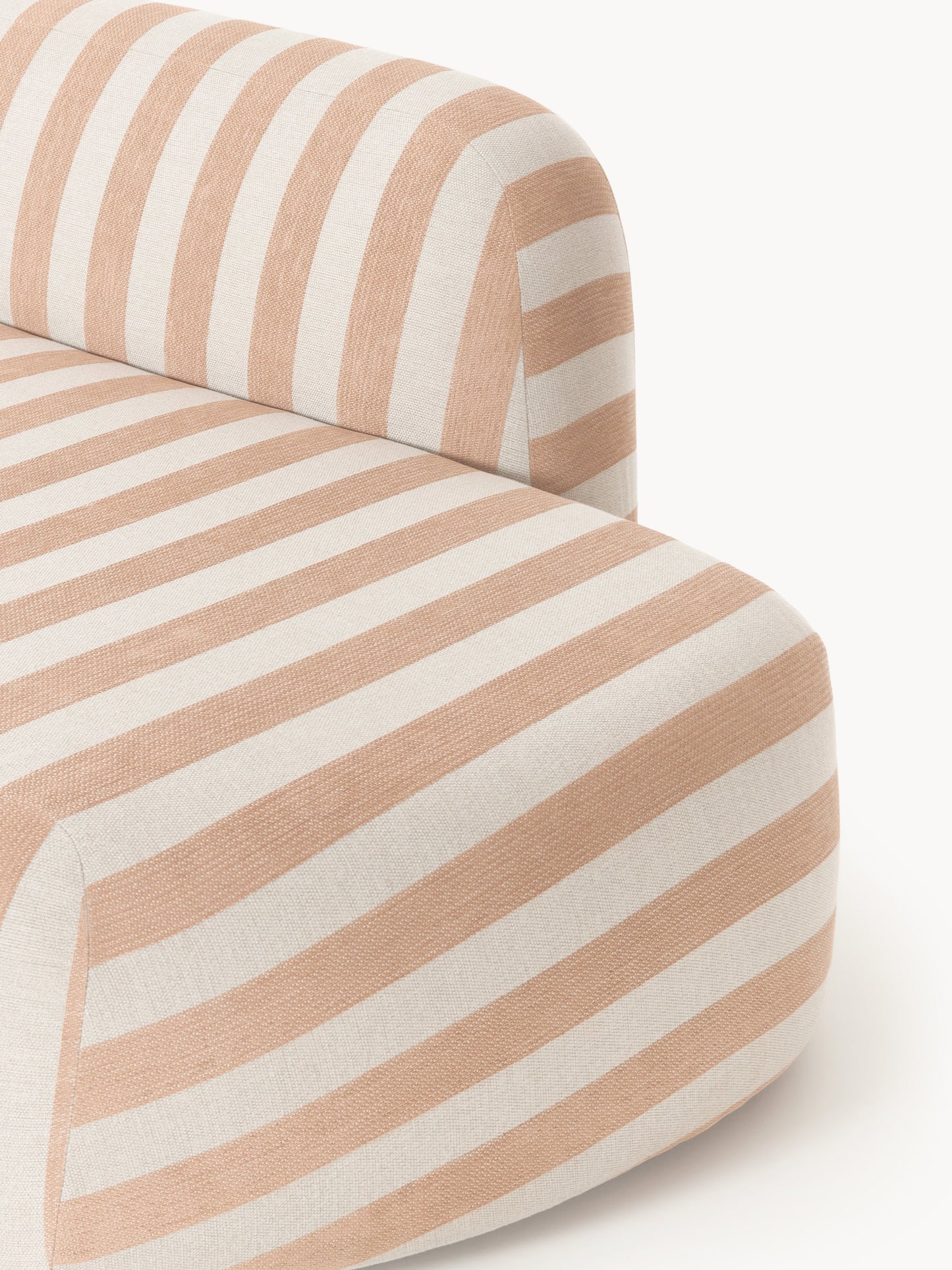 Gestreiftes Chaise-Modul Wolke