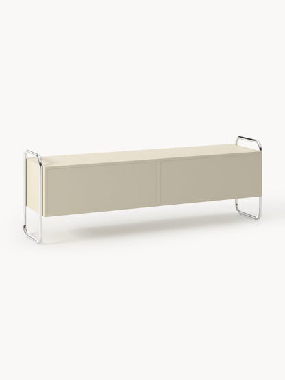 Metall-Lowboard Robyn mit Glas-Front