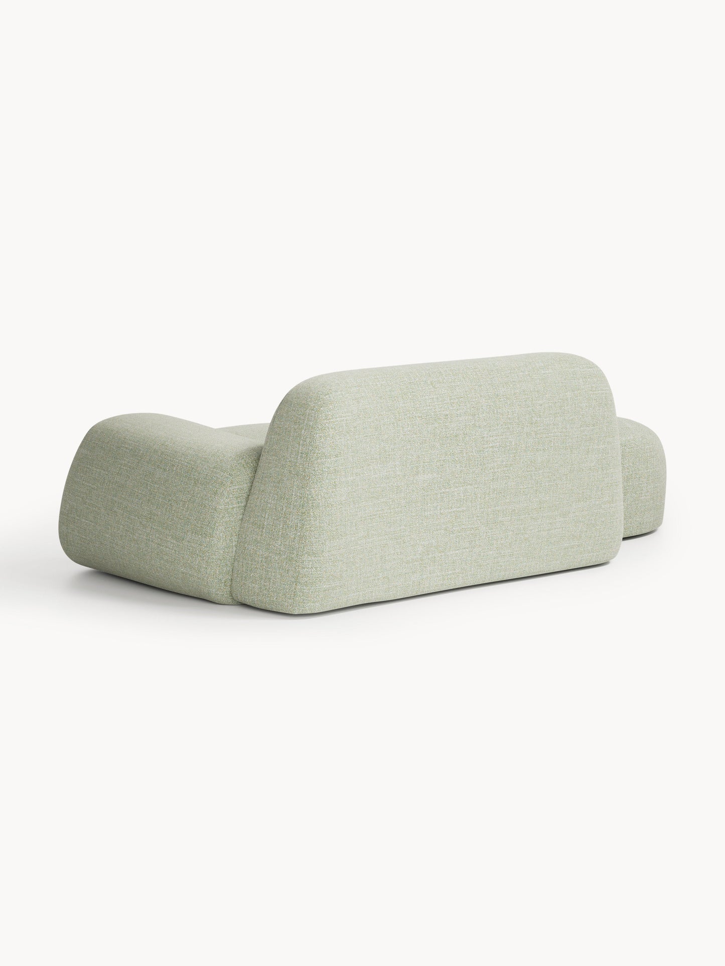 Bouclé-Sofa Wolke (2-Sitzer) mit Chaiselongue