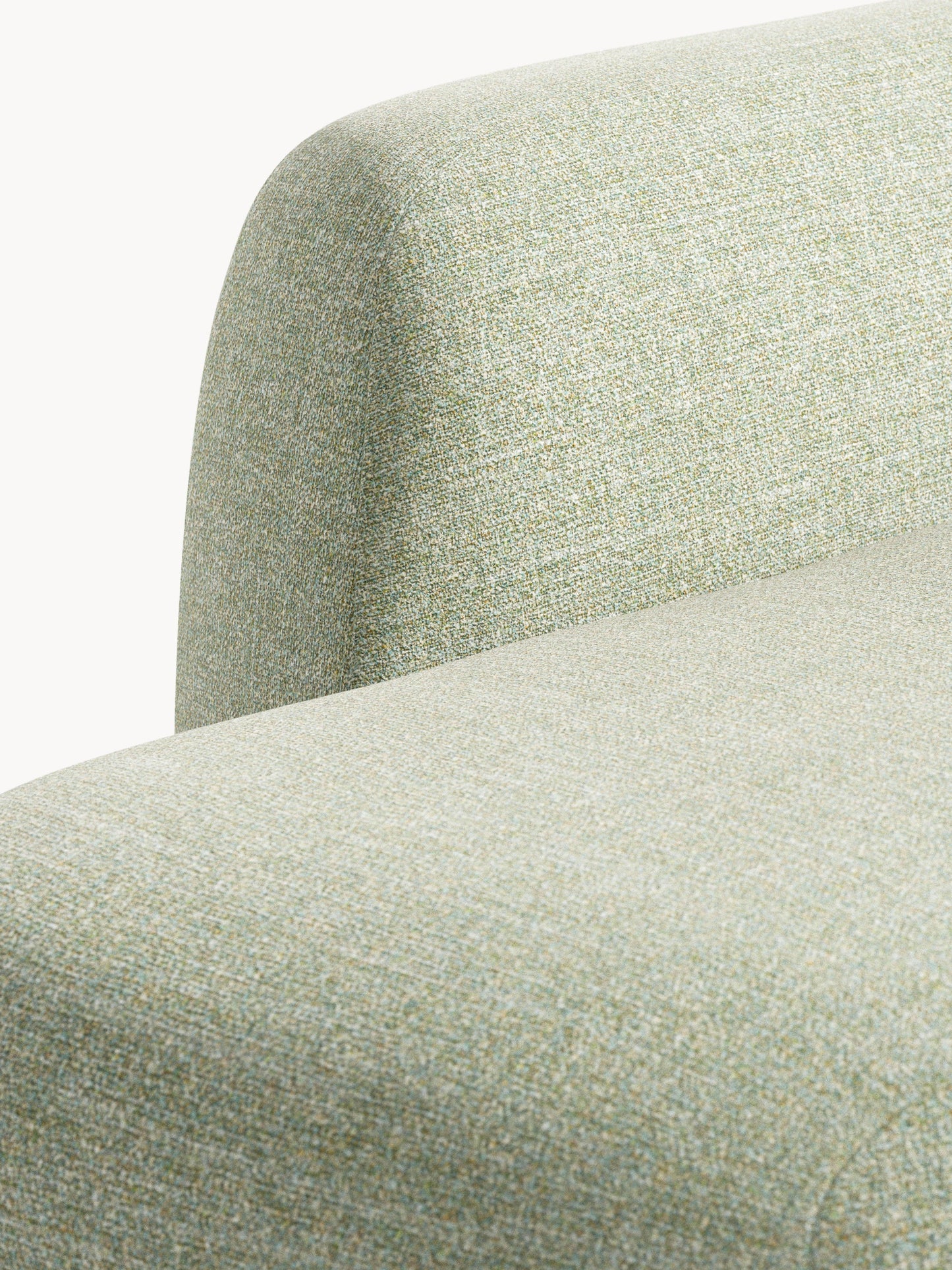 Bouclé-Sofa Wolke (2-Sitzer) mit Chaiselongue
