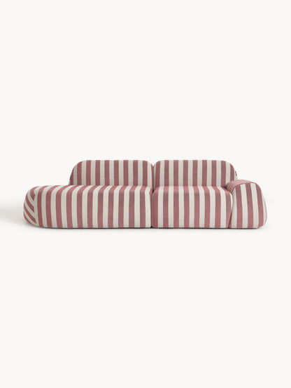 Galeriebild 1 - Modulare Gestreifte Chaise Wolke (3-Sitzer)