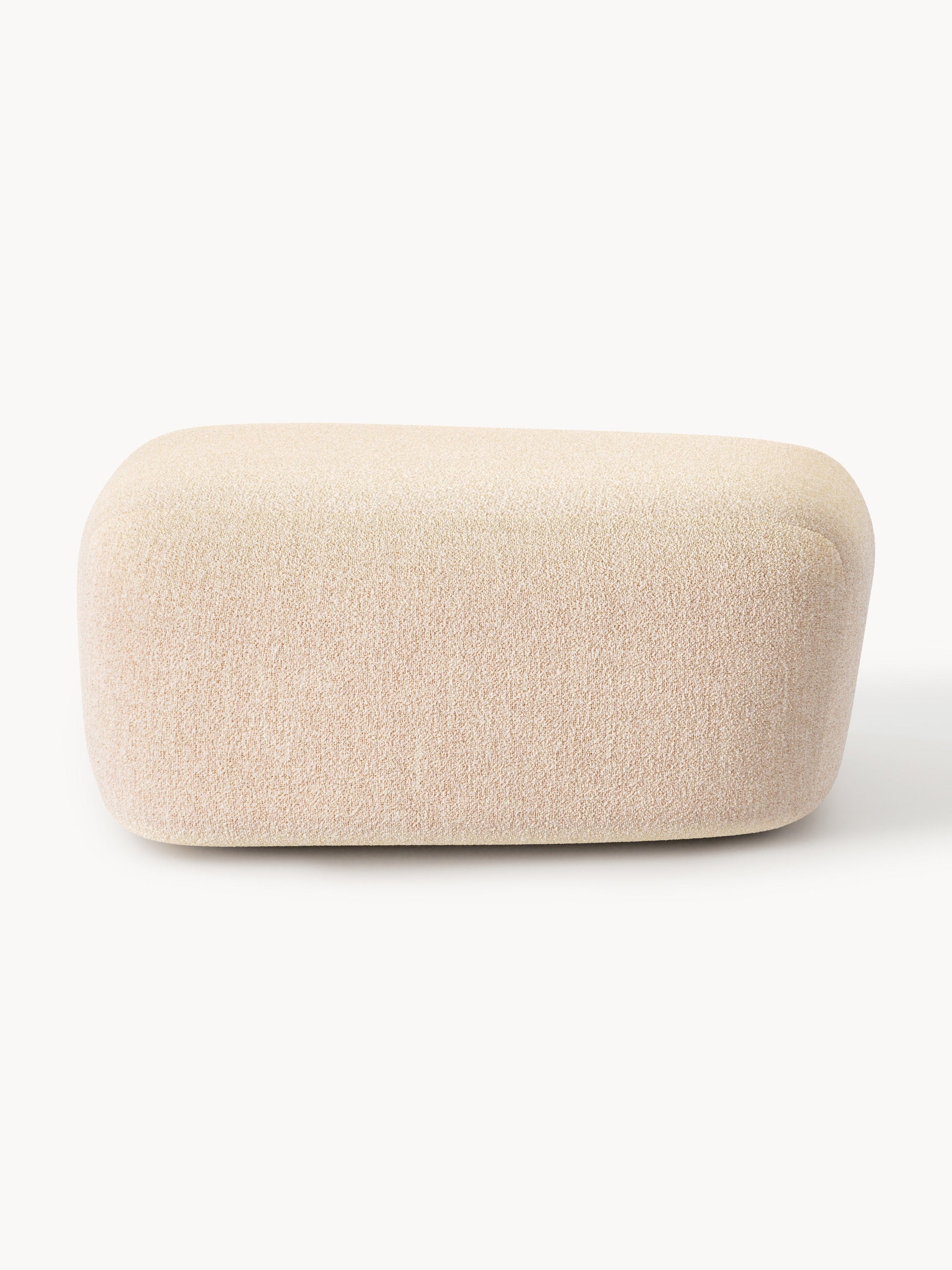 Großer Bouclé-Sofa-Hocker Wolke
