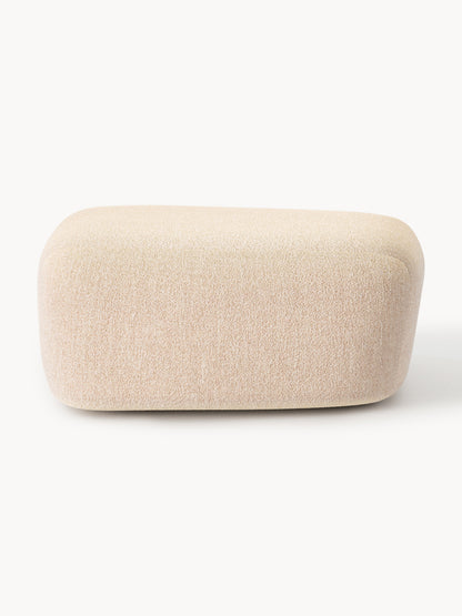 Großer Bouclé-Sofa-Hocker Wolke