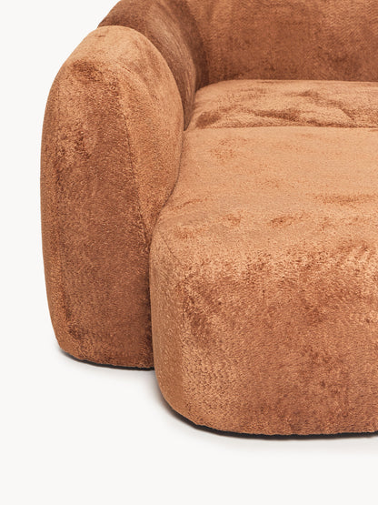 XL Modulares Teddy-Bouclé-Sofa Wolke
