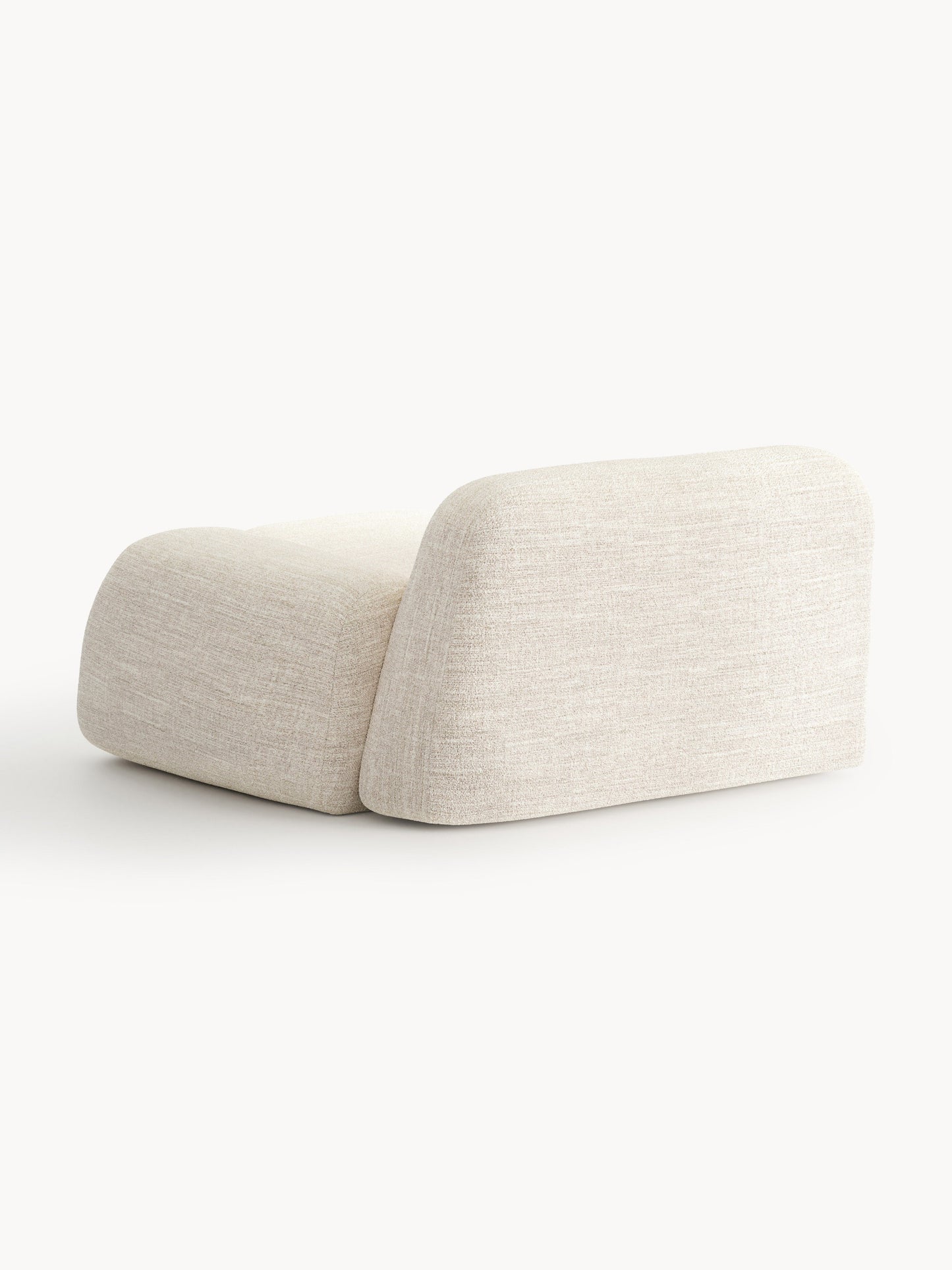 Bouclé-Chaise-Eckmodul Wolke