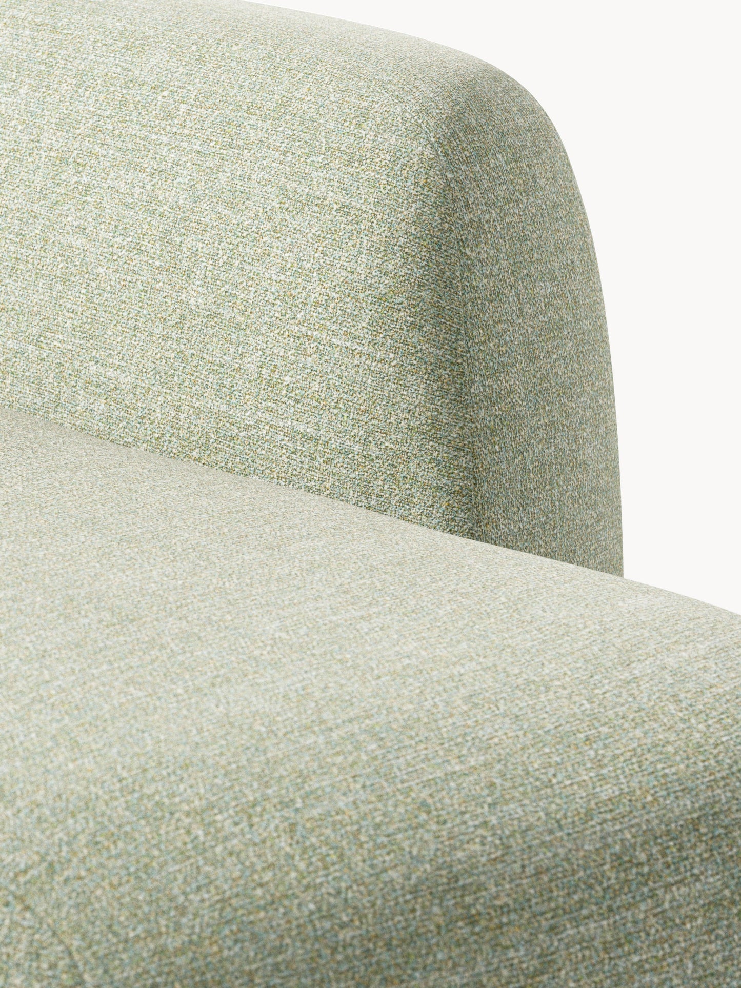 Modulares Bouclé-XL-Ecksofa Wolke mit Chaiselongue