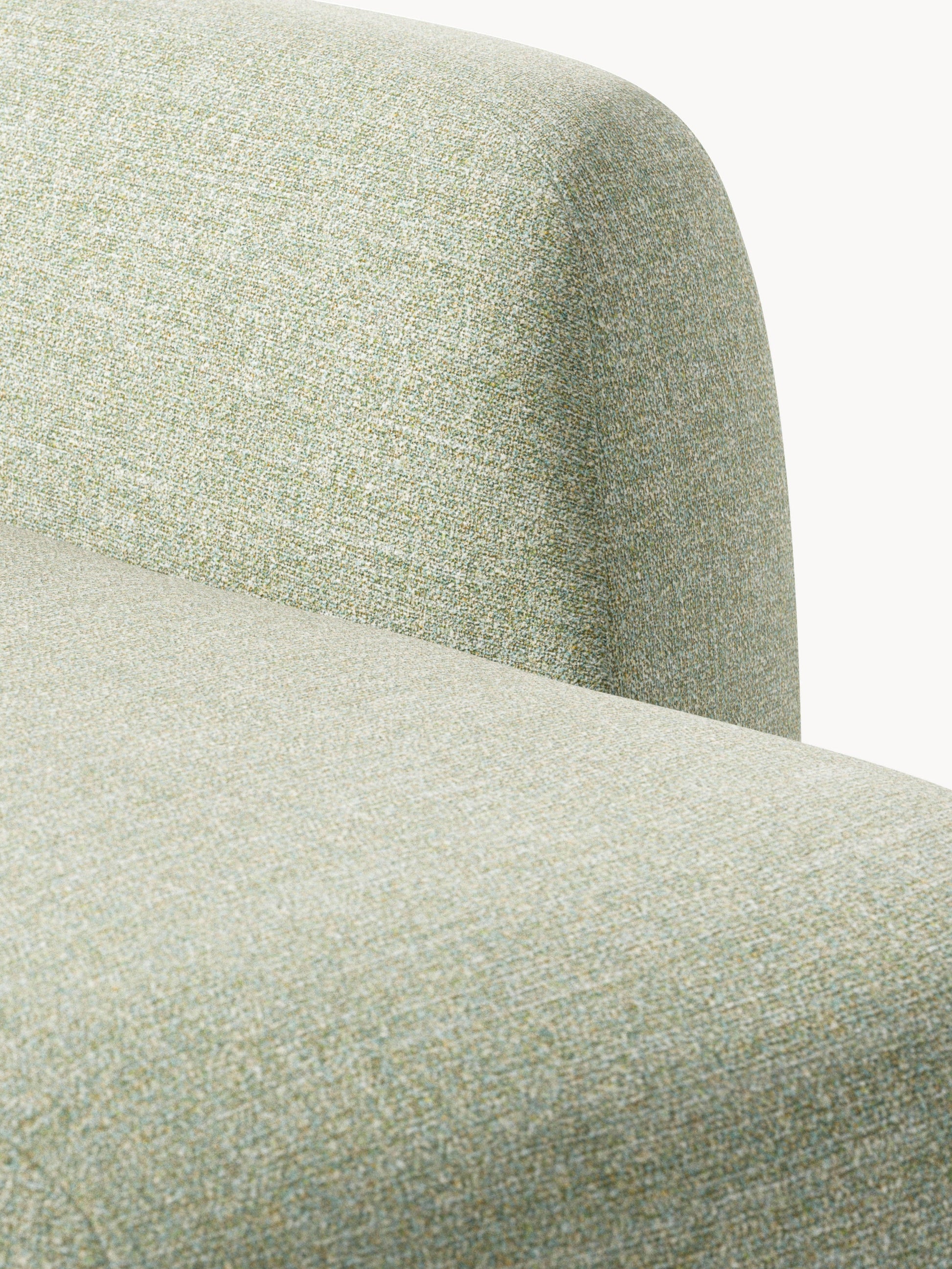 Modulares Bouclé-XL-Ecksofa Wolke mit Chaiselongue