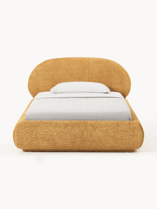 Einzelbett Alba aus Teddy-Bouclé