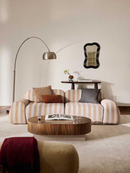 Modulares Gestreiftes Sofa Wolke (3-Sitzer)