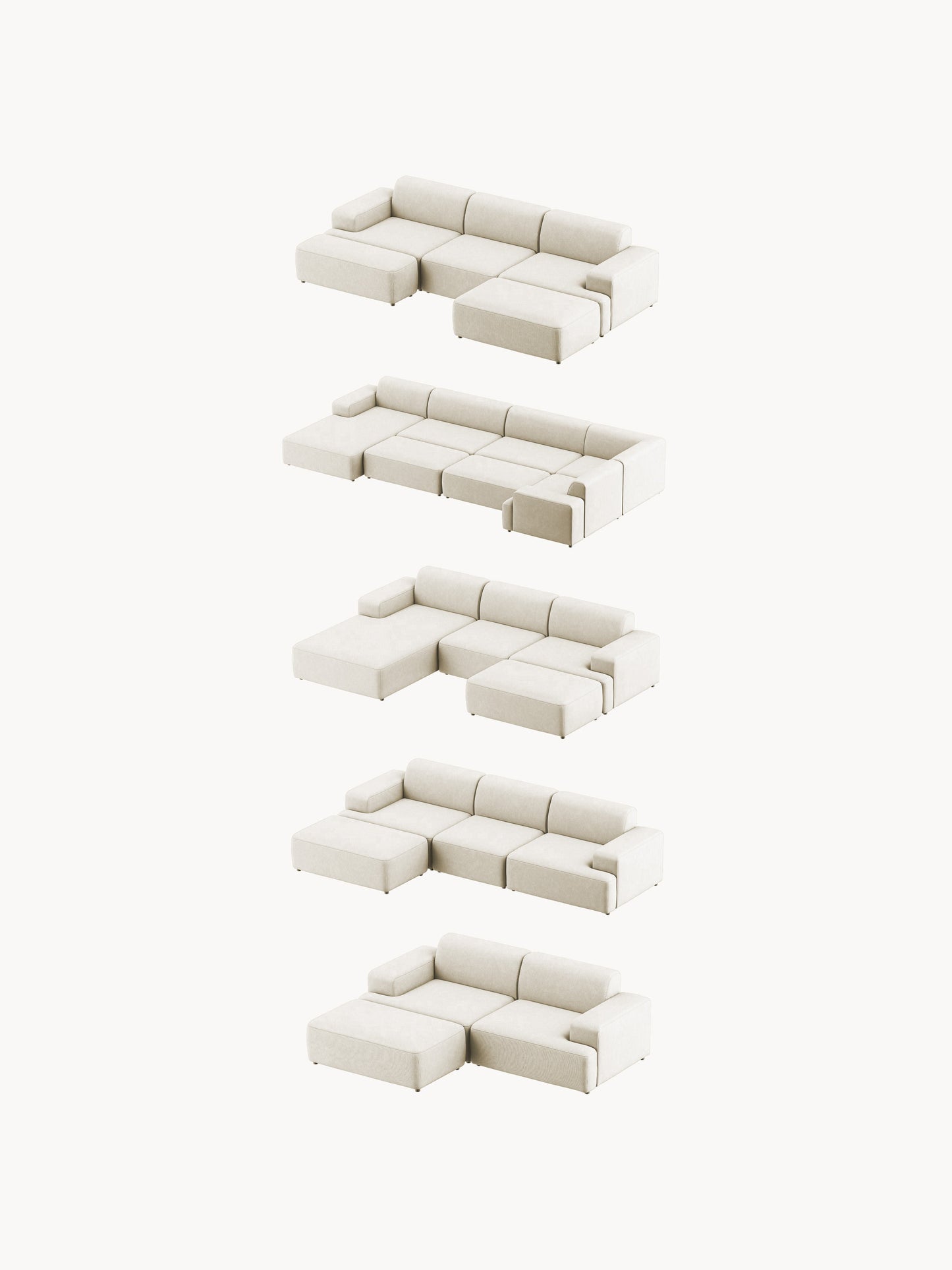 XL Sofa-Hocker Melva, B 116 x T 72 cm