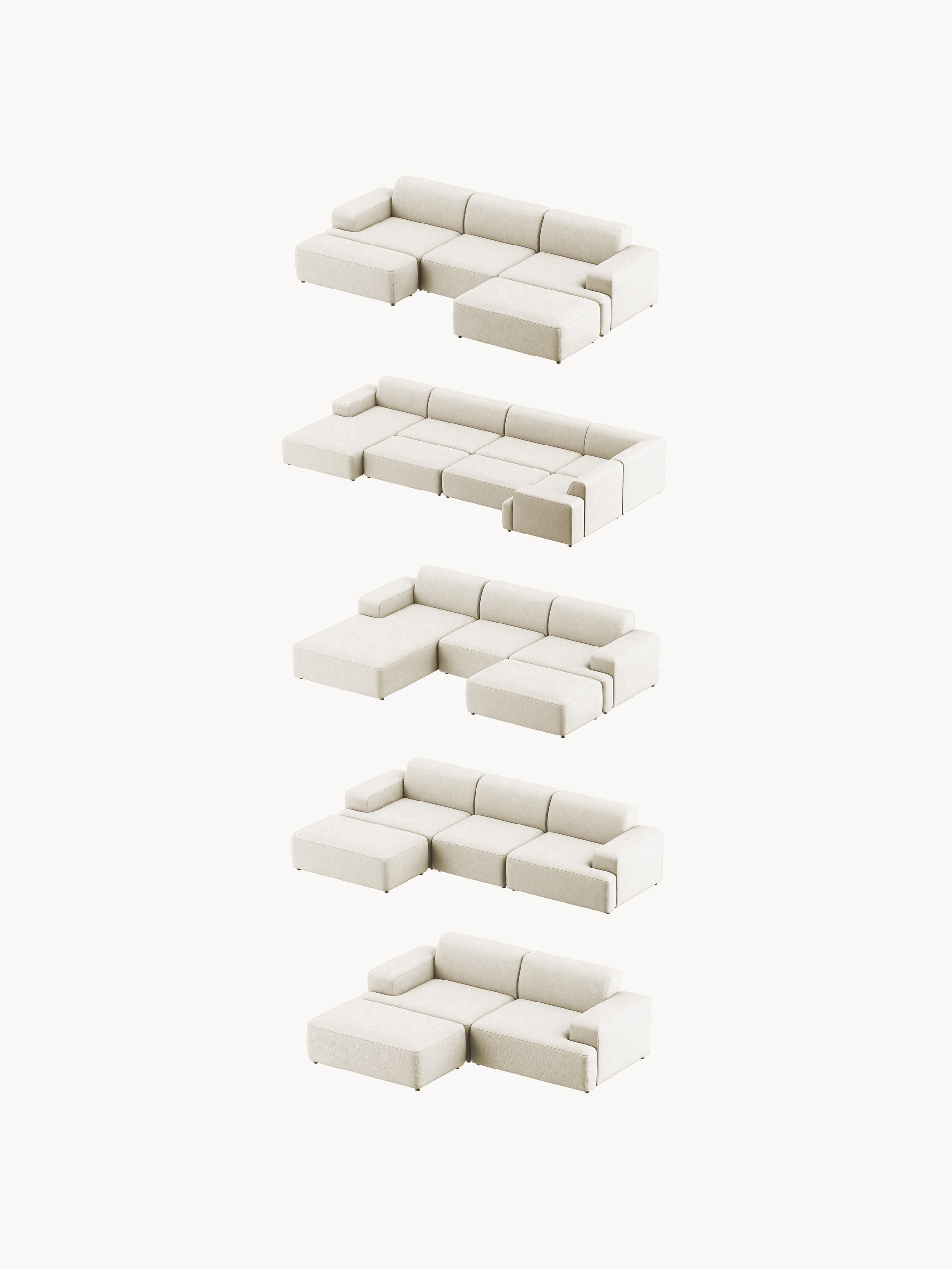 XL Sofa-Hocker Melva, B 116 x T 72 cm