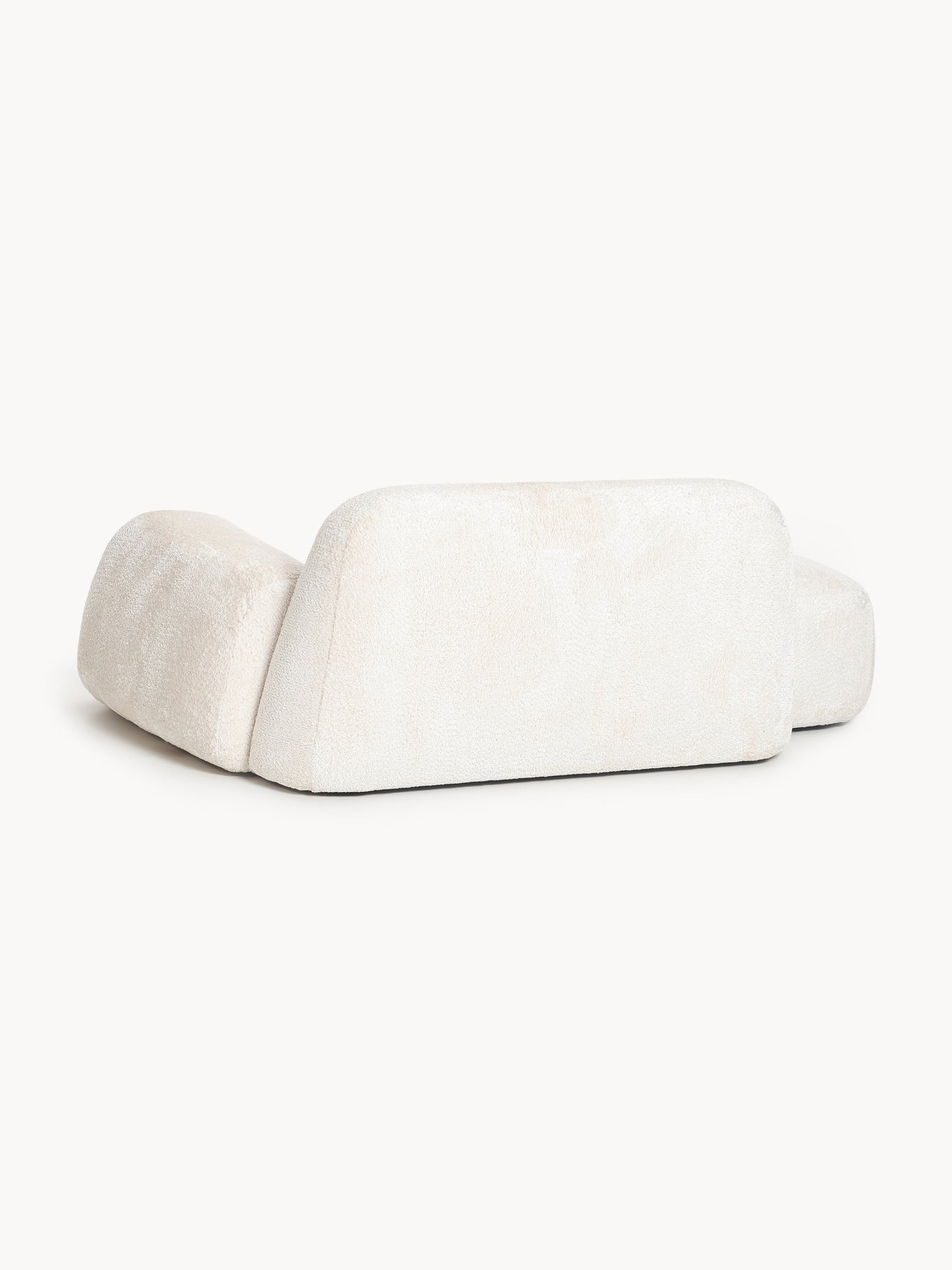 Teddy-Bouclé-Sofa Wolke (2-Sitzer) mit Chaiselongue