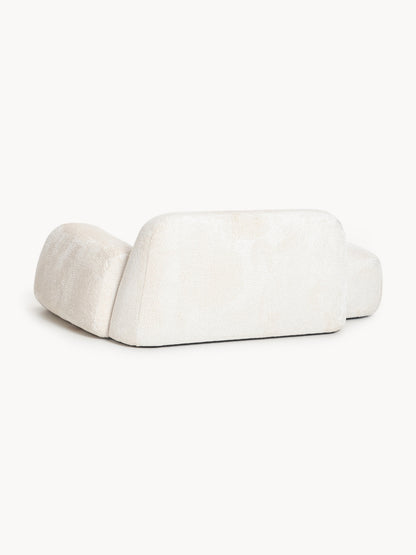 Teddy-Bouclé-Sofa Wolke (2-Sitzer) mit Chaiselongue