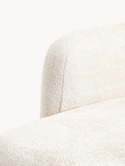 Teddy-Bouclé-Sofa Wolke (2-Sitzer) mit Chaiselongue