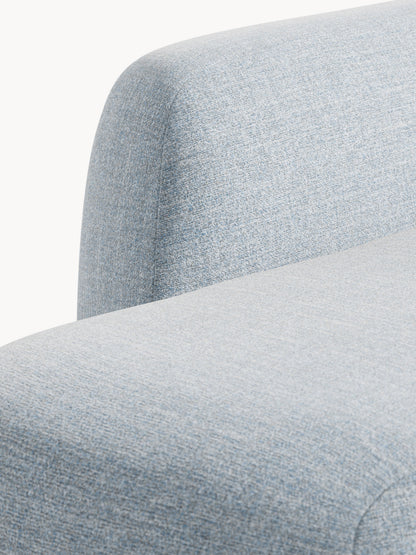 Modulares Bouclé-Ecksofa Wolke (4-Sitzer) mit Chaiselongue