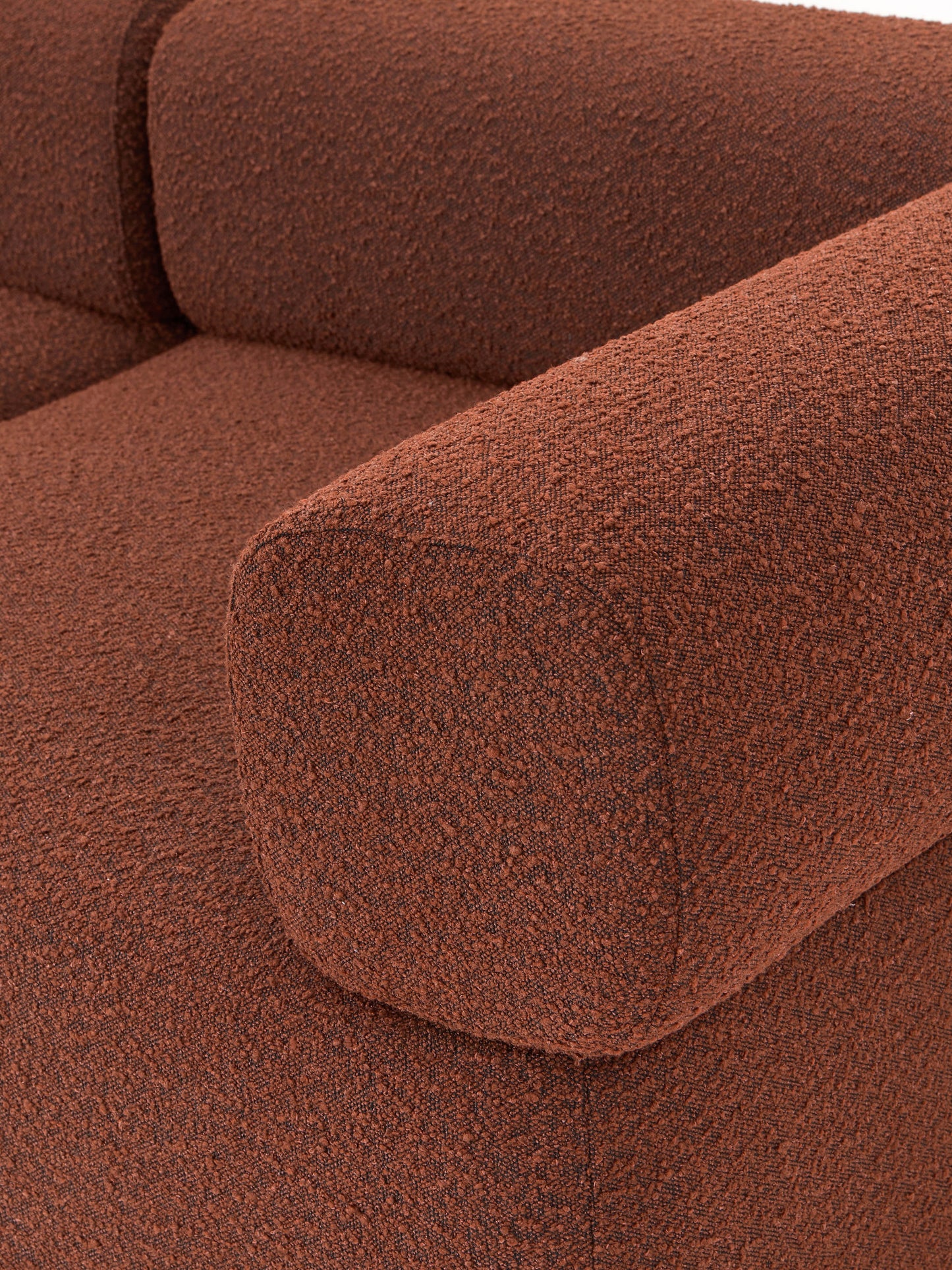 Modulares Bouclé-Sofa Anton (4-Sitzer)