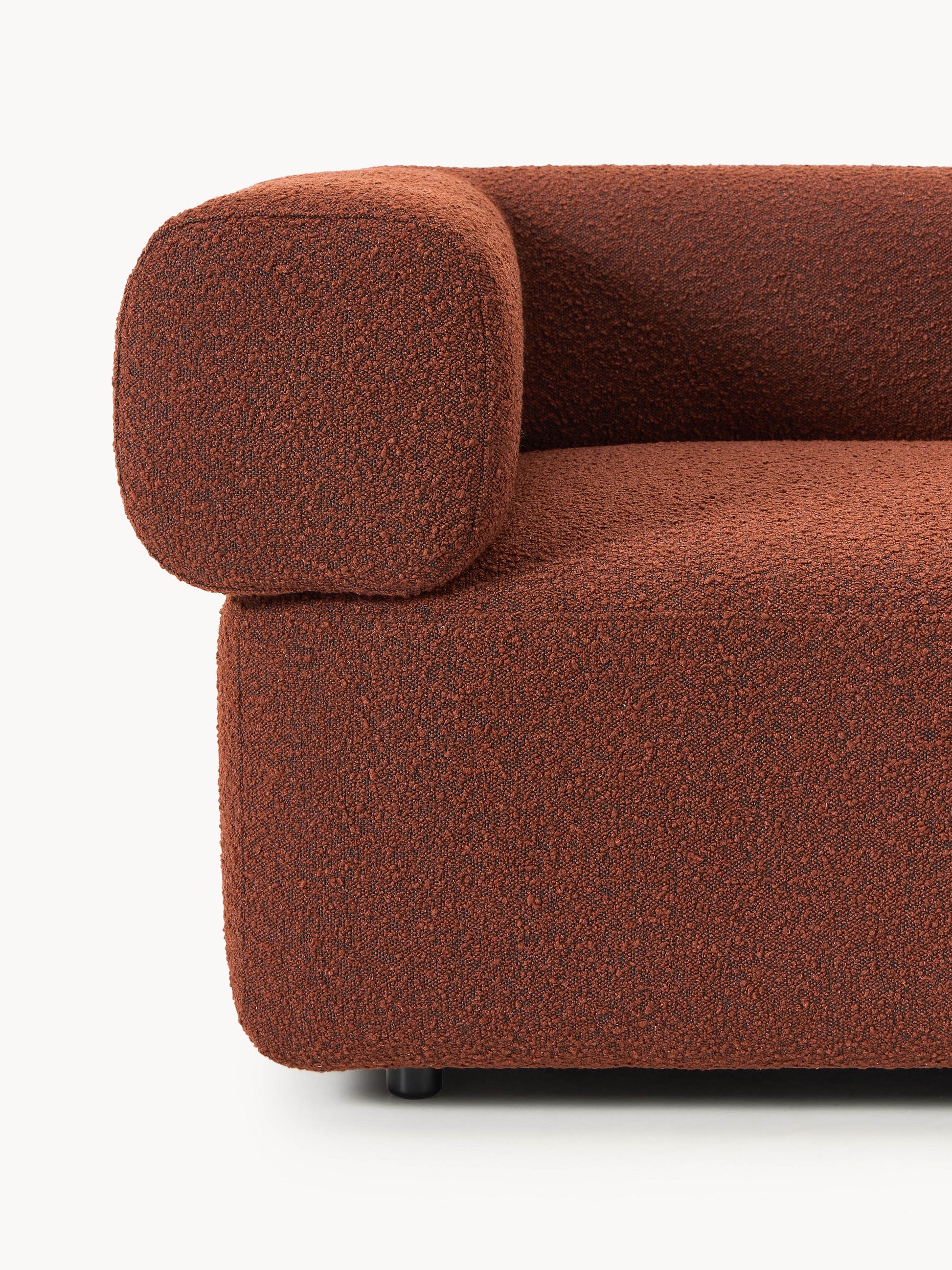 Modulares Bouclé-Sofa Anton (4-Sitzer)