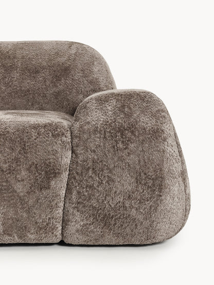 Modulare Teddy-Bouclé-Chaise Wolke (3-Sitzer)
