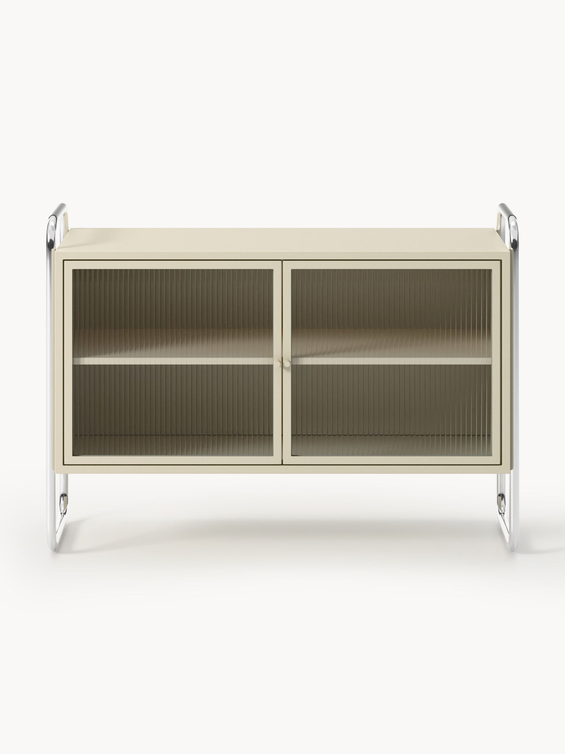 Metall-Sideboard Robyn mit Glas-Front