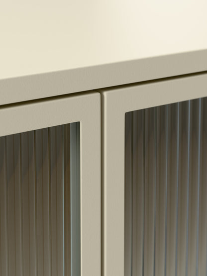Metall-Sideboard Robyn mit Glas-Front
