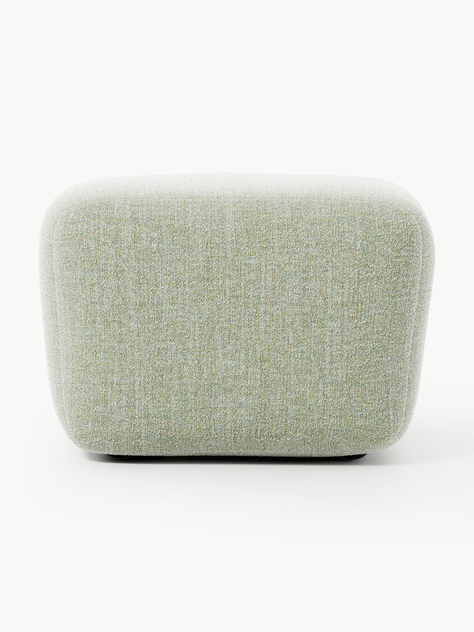 Bouclé-Sofa-Hocker Wolke