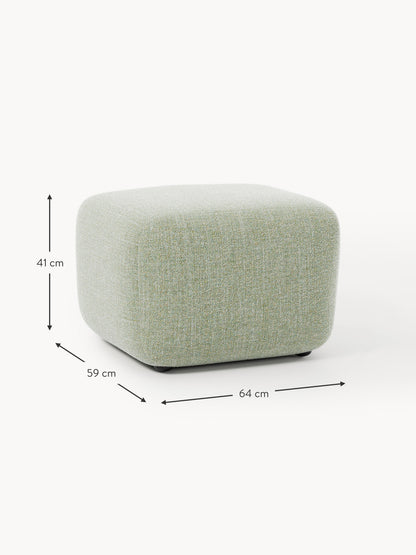 Bouclé-Sofa-Hocker Wolke