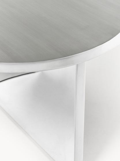 Ovaler Couchtisch Leander aus Metall