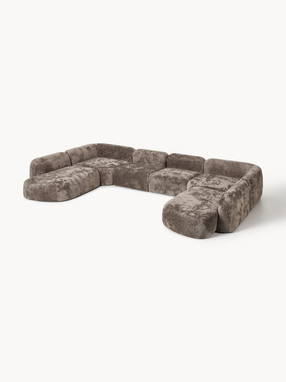 Galeriebild 1 - XL Modulares Teddy-Bouclé-Sofa Wolke