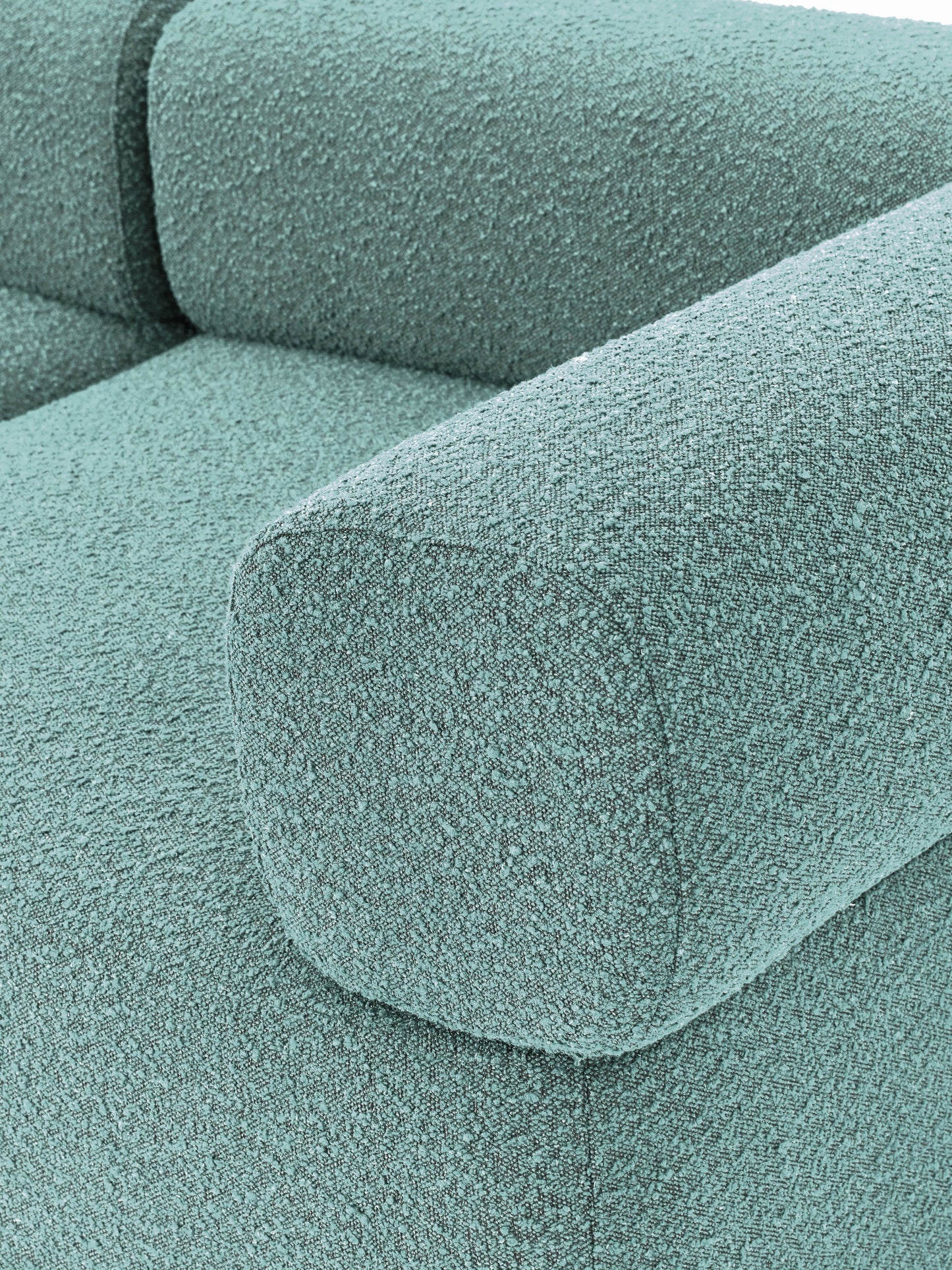 Modulares Bouclé-Sofa Anton (4-Sitzer)