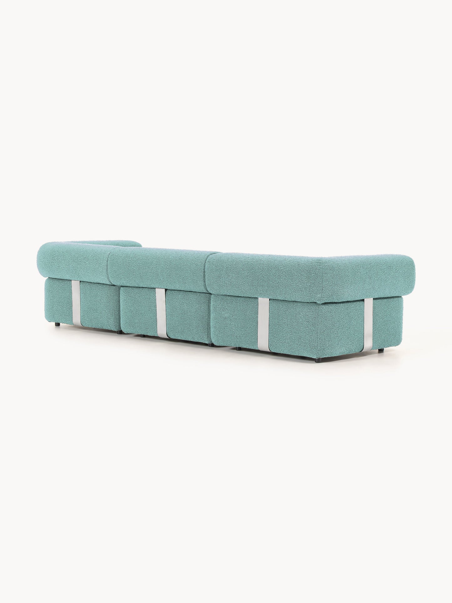 Modulares Bouclé-Sofa Anton (4-Sitzer)