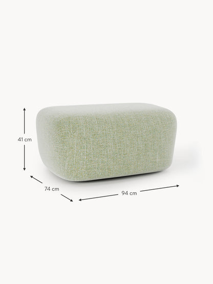 Großer Bouclé-Sofa-Hocker Wolke