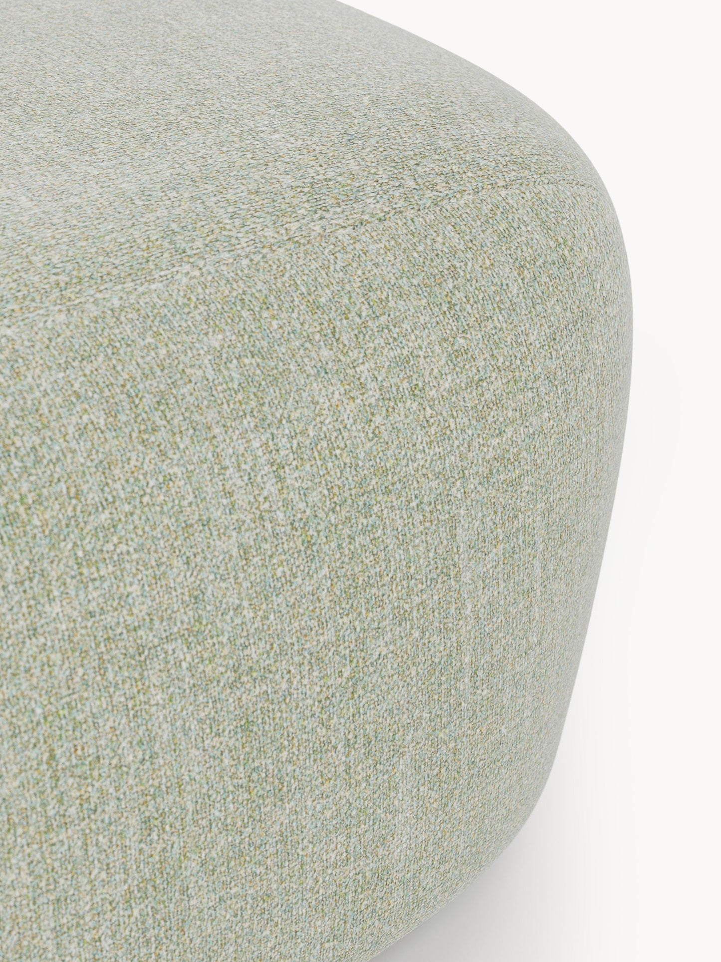 Großer Bouclé-Sofa-Hocker Wolke