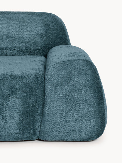 Modulares Teddy-Bouclé-Ecksofa Wolke (4-Sitzer) mit Chaiselongue