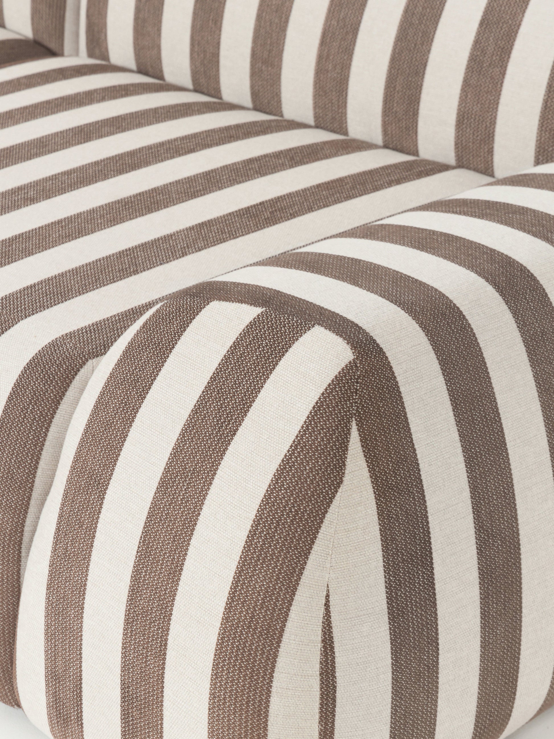Modulares Gestreiftes Sofa Wolke (4-Sitzer)