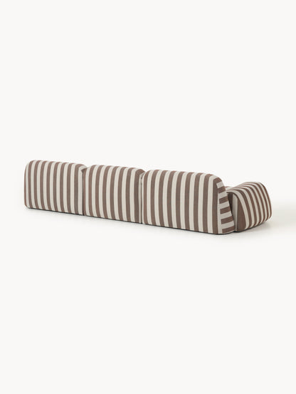 Modulares Gestreiftes Sofa Wolke (4-Sitzer)