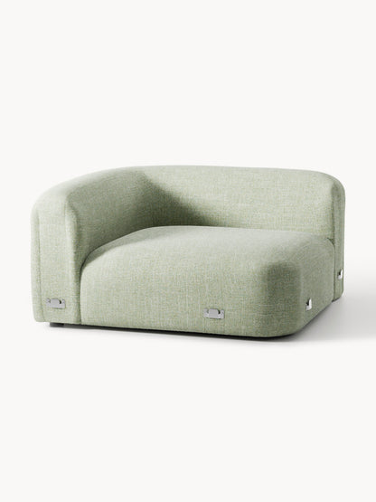 Rundes Bouclé-Eckmodul Wolke