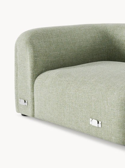 Rundes Bouclé-Eckmodul Wolke