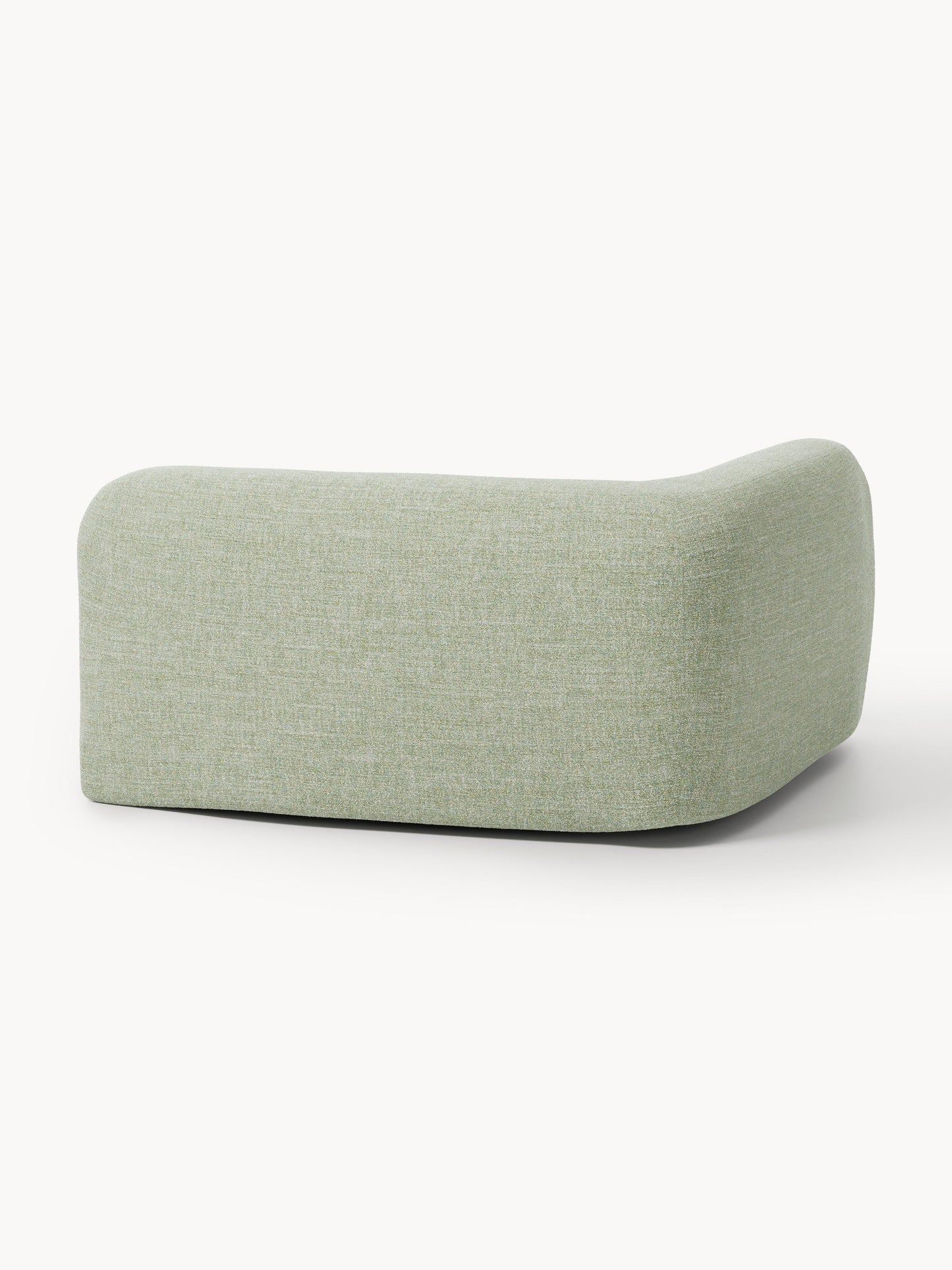 Rundes Bouclé-Eckmodul Wolke