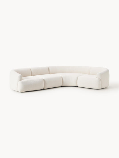Modulares Bouclé-Ecksofa Sofia (4-Sitzer)