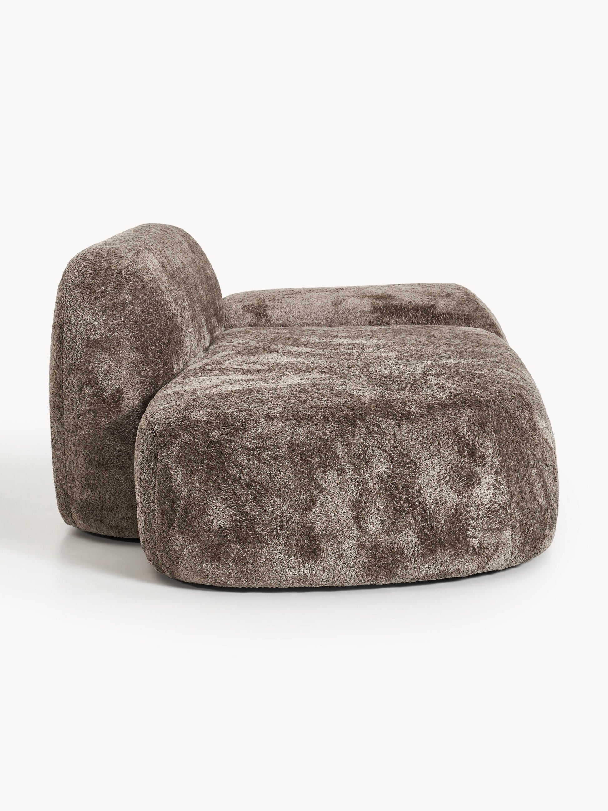 Teddy-Bouclé-Sofa Wolke (2-Sitzer) mit Chaiselongue