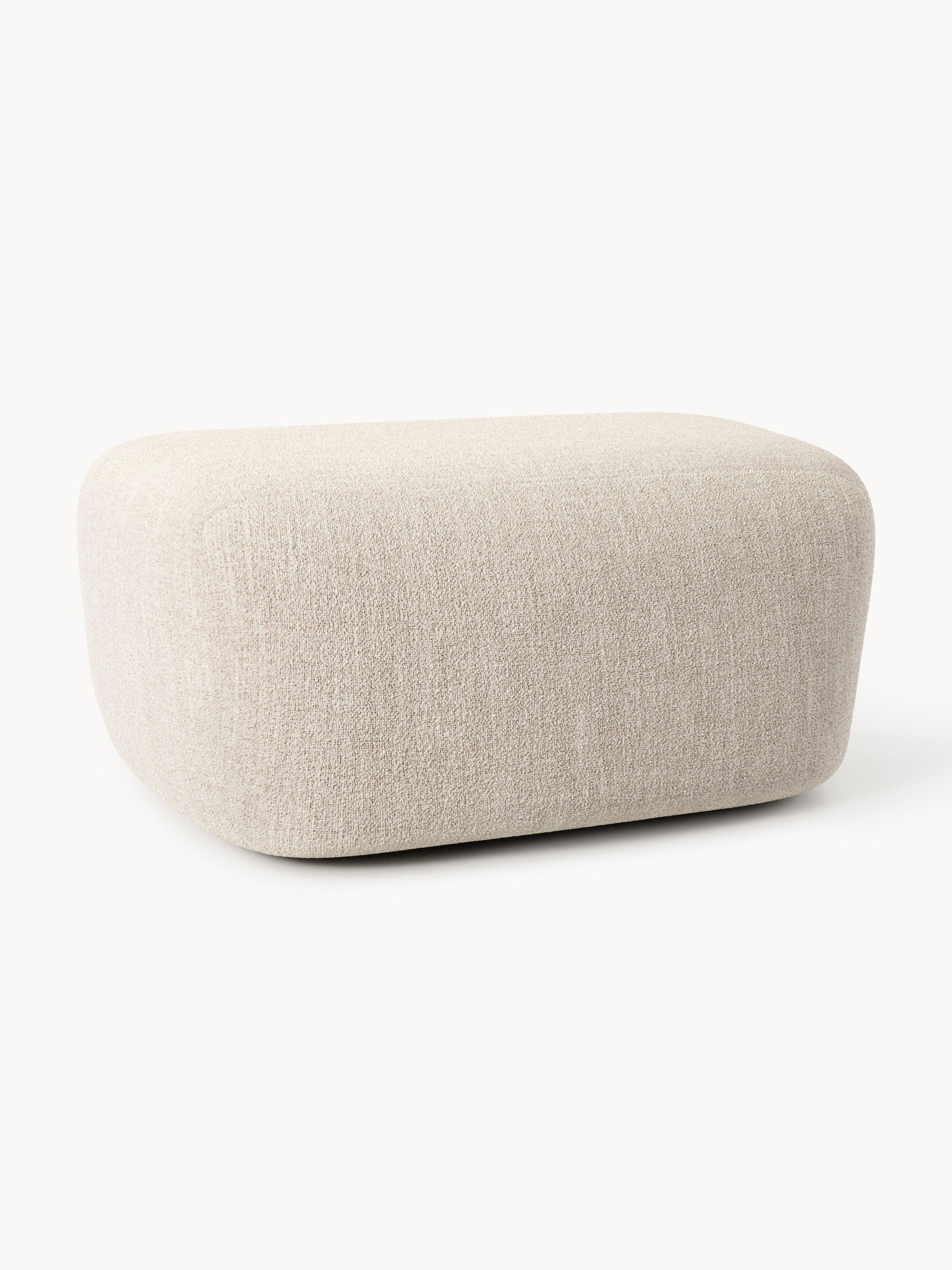 Galeriebild 1 - Großer Bouclé-Sofa-Hocker Wolke