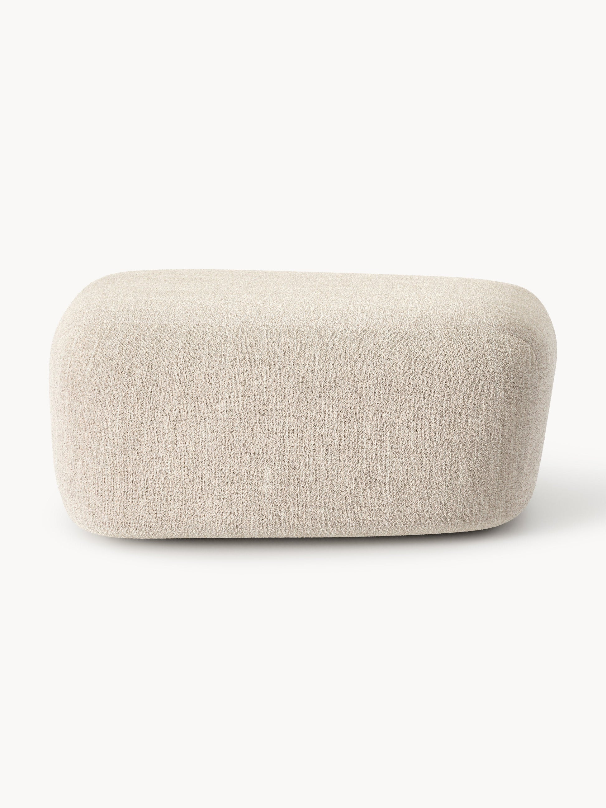 Großer Bouclé-Sofa-Hocker Wolke