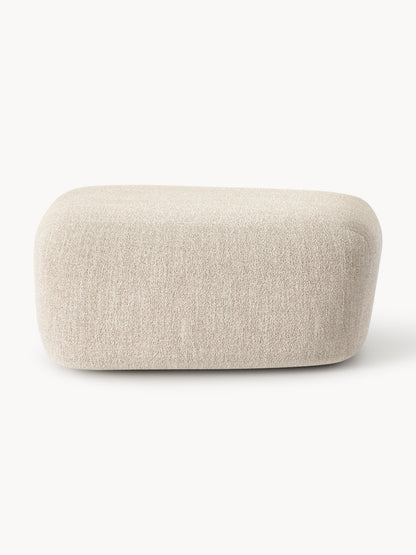 Großer Bouclé-Sofa-Hocker Wolke