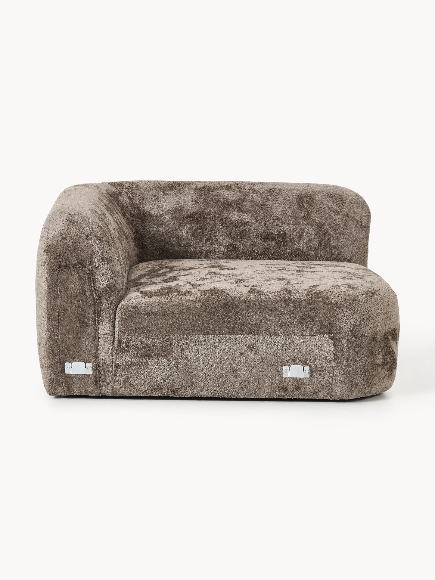 Rundes Teddy-Bouclé-Eckmodul Wolke